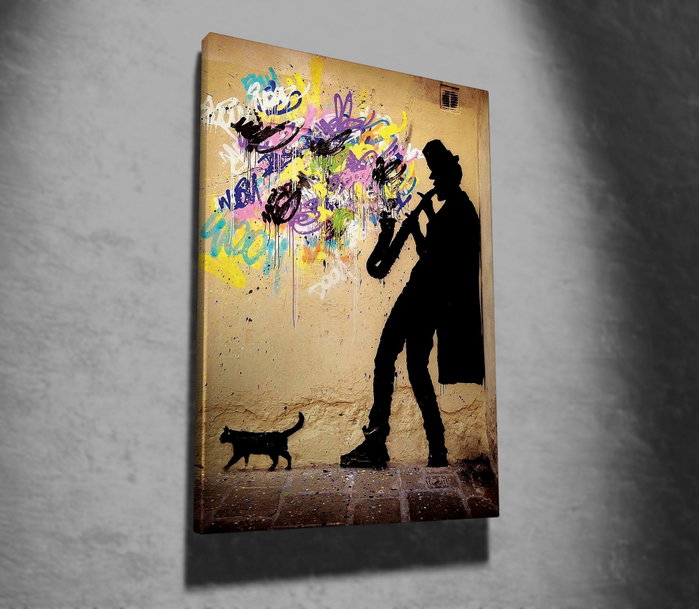 Wallity Lienzo Decorativo Banksy WY40 (50 x 70 cm) Wallity Lienzo Decorativo Banksy WY40 (50 x 70 cm)